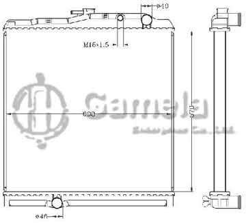 6255090 - Radiator for FUSO FIGHTER'92-99 6D16/6D17/6M61 MT OEM: ME23975/ME298956