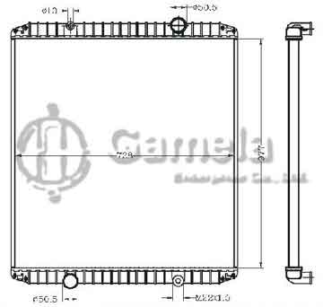 6255095 - Radiator for RVI-RENAULT TRUCKS MAGNUM'97- MT OEM: 5010 315 369