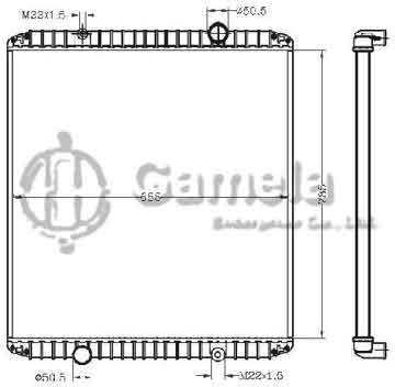 6255098 - Radiator for RVI-RENAULT TRUCKS G MANAGER'95- 0 OEM: 5010230826