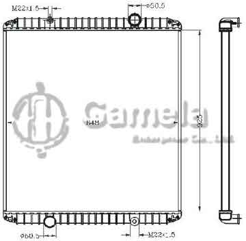 6255099 - Radiator for RVI-MAXTER'92- 340 MT OEM: 5010140336