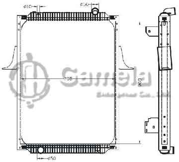 6255102 - Radiator for RVI-RENAULT TRUCKS PREMIUM'00- 370 MT OEM: 5001856788