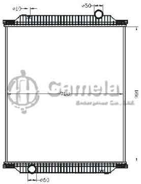 6255104 - Radiator for Premium 2 Distribution 370 18D'05- MT OEM: 5001867210