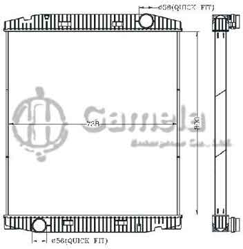 6255105 - Radiator for IVECO Stralis'02- MT OEM: 41218266