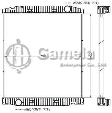 6255106 - Radiator for IVECO Stralis'02-/TRAKKER'02- MT OEM: 504011119