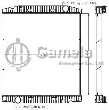 6255107 - Radiator for IVECO Stralis'02-/TRAKKER'02- MT OEM: 41214447