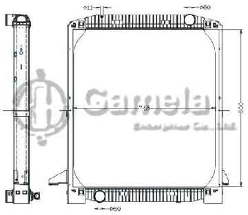 6255109 - Radiator for SPR2/EUROTECH/EUROTRAKKER'95-/Euromover'92-95 MT OEM: 99463232/99463230/500348138