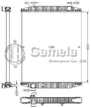 6255110 - Radiator for IVECO EUROSTAR MT