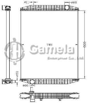 6255112 - Radiator for IVECO EUROSTAR MT OEM: 93192909