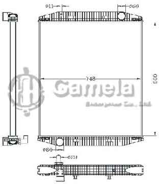 6255114 - Radiator for IVECO EUROSTAR'93- MT OEM: 93160531