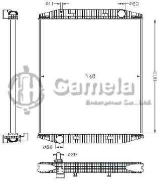 6255115 - Radiator for IVECO EUROSTAR'92-95 MT OEM: 500384262