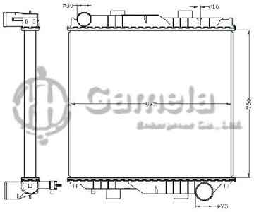 6255117 - Radiator for UD 380 MT