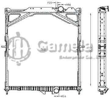 6255125 - Radiator for VOLVO FH12/FH16'02- MT OEM: 8149362/8500325/20536948