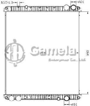 6255160 - Radiator for CASCADIA '08 MT