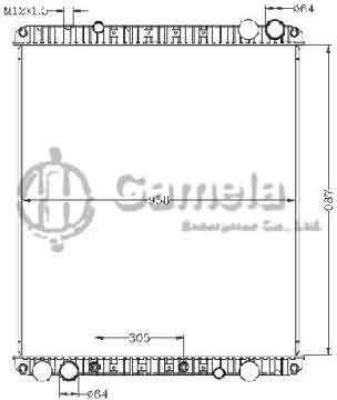 6255161 - Radiator for CASCADIA '08 AT