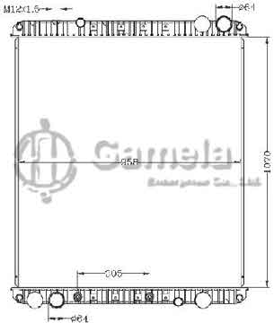 6255165 - Radiator for M2 BUSINESS CLASS '08 AT OEM: 0526615020 / 0526620004