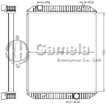 6255170 - Radiator for FLD 112 / 120 / 132 '92-04 MT OEM: 1AH00074S / 2A1100029 / 3AH00105SP