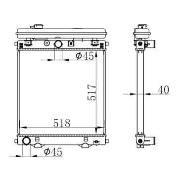 6255208 - Generator Radiator OEM: 2485B280