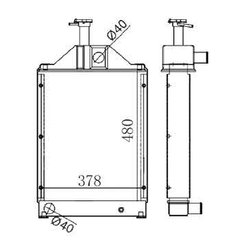 6255210 - Tractor Radiator OEM: 885580M93