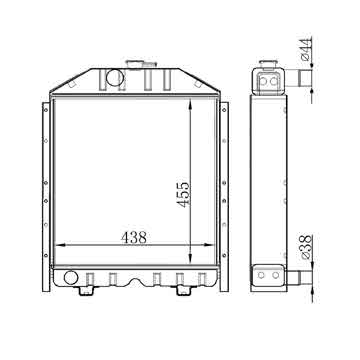 6255212 - Tractor Radiator OEM: 5086414 / 4981428