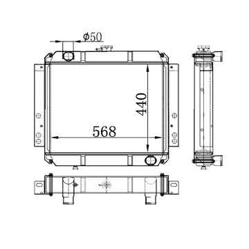 6255214 - Tractor Radiator OEM: 2942616016