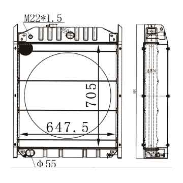 6255222 - Generator Radiator