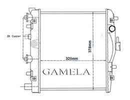 6262155 - Radiator for KIA PRIDE