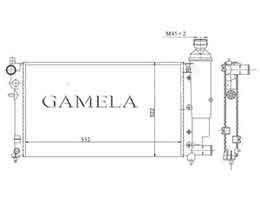 6262213 - Radiator for PEUGEOT OEM: 1330.A7