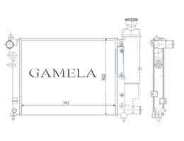 6262228 - Radiator for PEUGEOT OEM: 1301.SQ      1301.SR