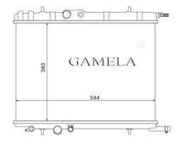6262252 - Radiator for PEUGEOT 206 OEM: 133038/133040