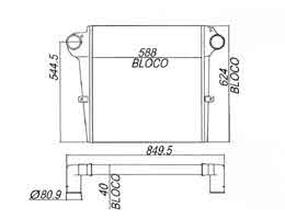 6292824-VW - Intercooler VW14220/17170/16220 6292824-VW