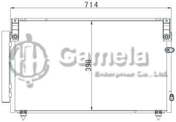 6380009 - Condenser for TOYOTA LEXUS GS300/430/JZS160 OEM: 88460-30800