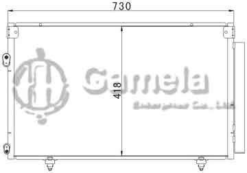 6380016 - Condenser for TOYOTA HIGHLANDER (07-) OEM: 88460-48020