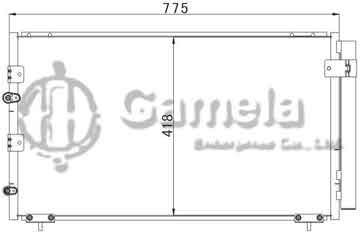 6380017 - Condenser for TOYOTA PREVIA (00-) /ACR30 (02-) OEM: 88460-28550