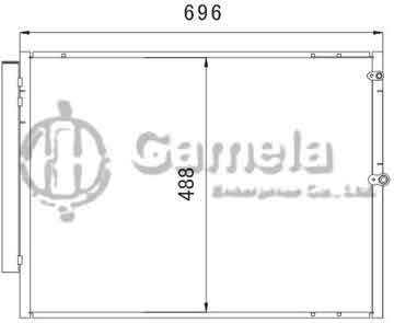 6380020 - Condenser for TOYOTA LEXUS RX300/RX330 (03-) OEM: 88450-48040