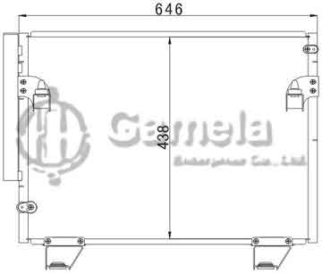 6380023 - Condenser for TOYOTA HILUX/VEGA (04-) OEM: 88460-0K020