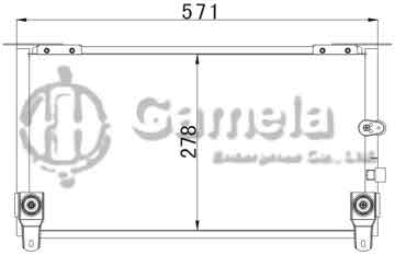 6380024 - Condenser for TOYOTA HILUX (01-) OEM: 88460-35280