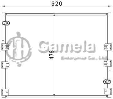 6380027 - Condenser for TOYOTA LAND CRUISER 90 (96-) OEM: 88460-60240