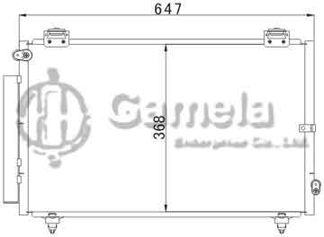 6380031 - Condenser for TOYOTA COROLLA (01-) OEM: 88450-12041