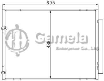 6380033 - Condenser for TOYOTA SIENNA(03-) OEM: 88461-08010