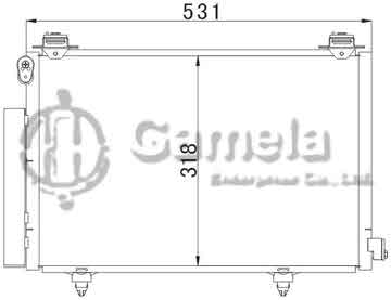 6380038 - Condenser for TOYOTA FUNCARGO