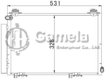 6380043 - Condenser for TOYOTA ECHO(99-) YARIS(99-) OEM: 88460-52040