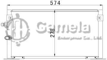 6380046 - Condenser for TOYOTA HILUX (97-) OEM: 88460-35200