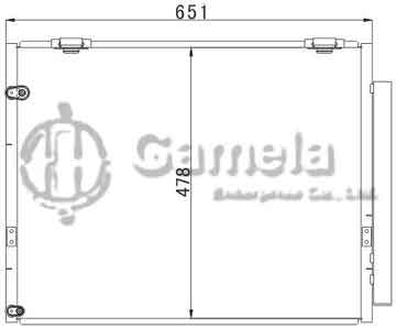 6380048 - Condenser for TOYOTA INNOVA