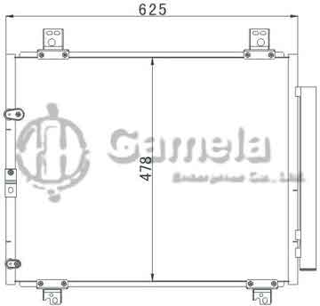 6380056 - Condenser for TOYOTA HIACE (05-)