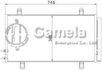 6380058 - Condenser for TOYOTA CAMRY (07-) OEM: 88460-06210