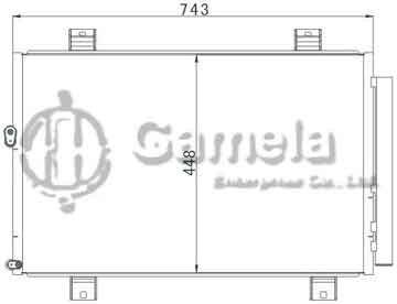 6380059 - Condenser for TOYOTA HIGHLANDER (09-) OEM: 88460-48100