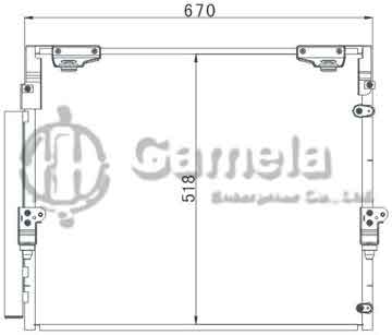 6380060 - Condenser for TOYOTA LAND CRUISER UZJ100 (09-) OEM: 88460-60400