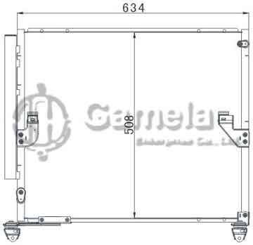 6380061 - Condenser for TOYOTA LAND CRUISER TRJ150(09-) OEM: 88460-60440