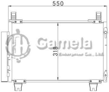 6380062 - Condenser for TOYOTA YARIS 1.6