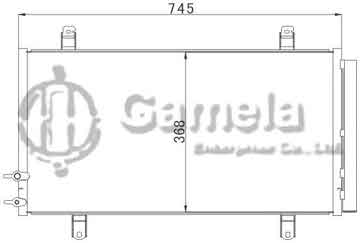 6380064 - Condenser for TOYOTA ACV51/CAMRY 2012 OEM: 88460-33130